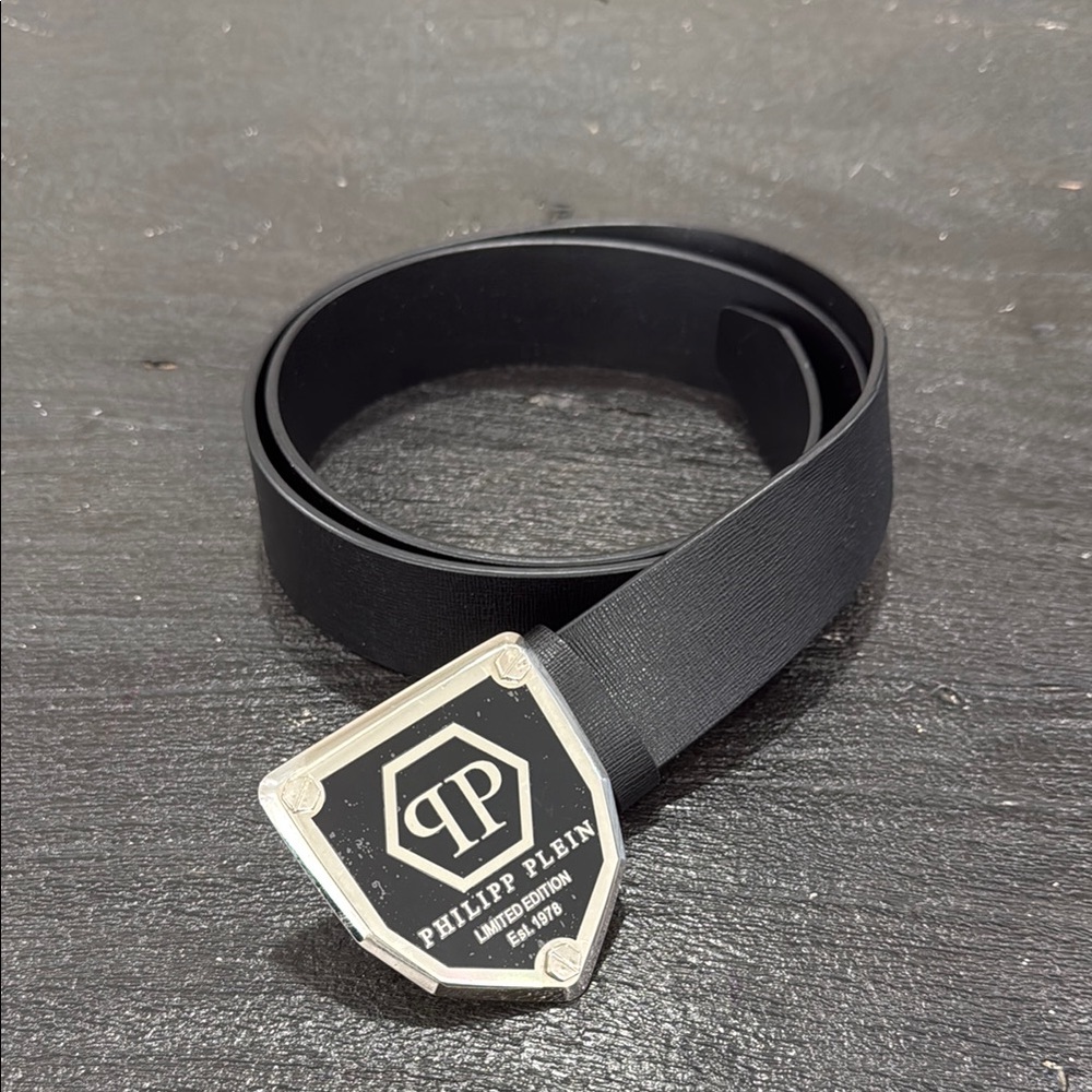 Philipp Plein Black Men's Belt